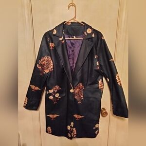 Fall and winter long sleeve jacket coat with button no pockets